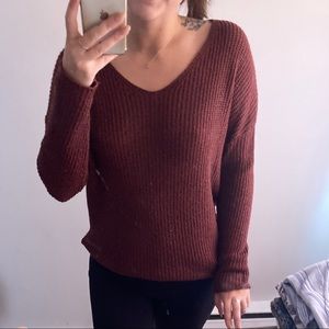 Maroon sweater